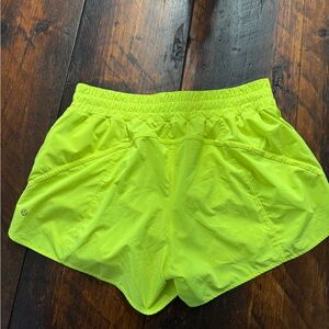 lululemon athletica Women's Neon Green Shorts